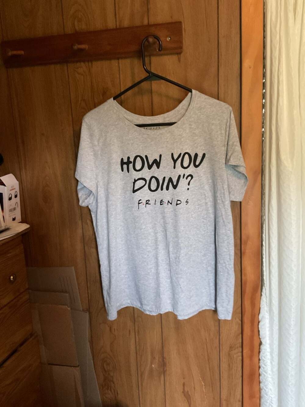 Friends "How You Doin" Grey Graphic Tee Sitcom Life 2XL T-Shirt